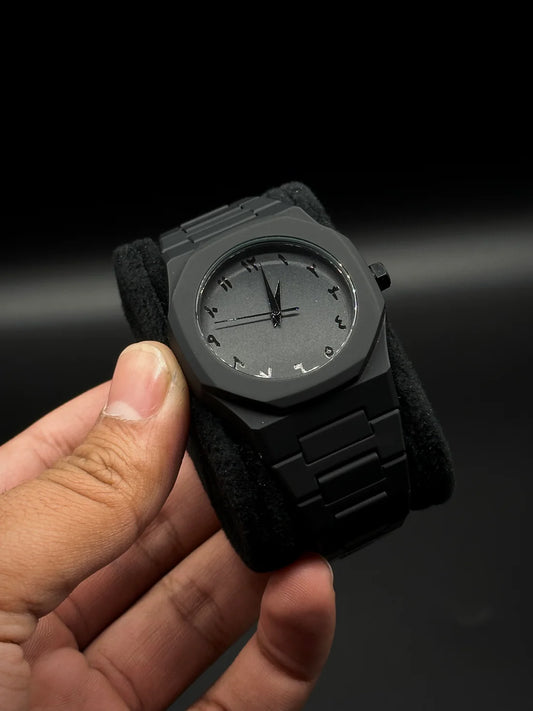 Black Aura Arabic Watch