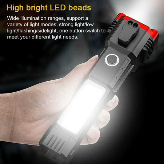 High Power  Flashlight Focus Light Power Bank